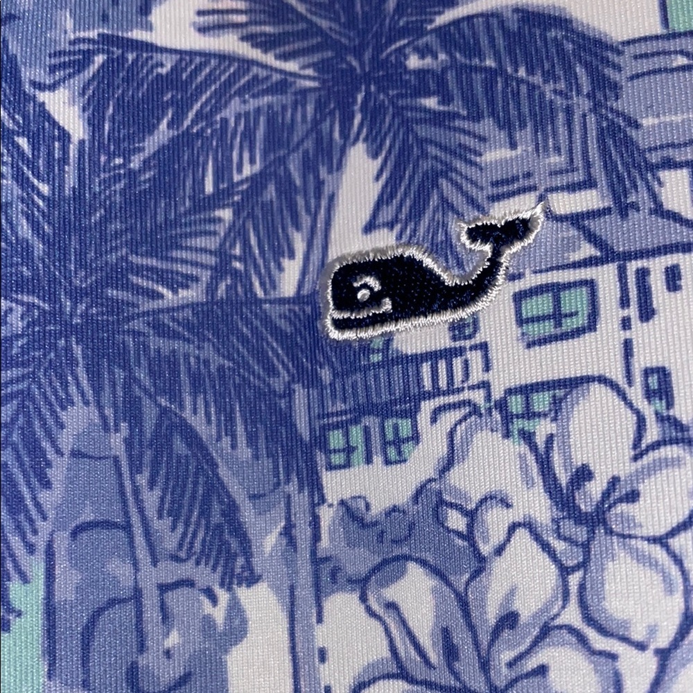 Vineyard Vines Sleeveless Polo Blue and White Top New With Tag XL - Picture 6 of 6